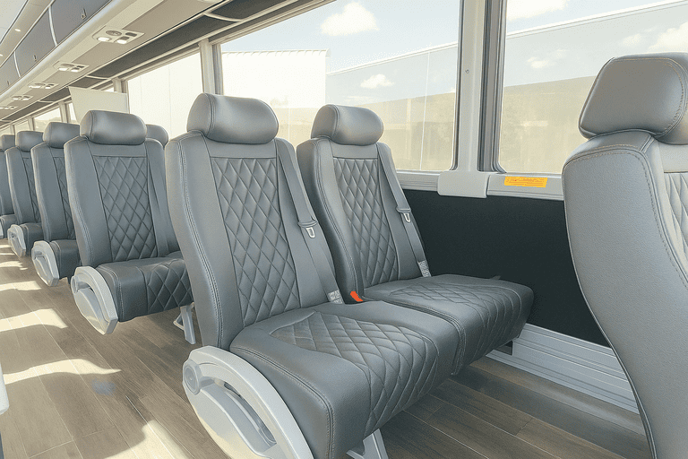 interior of Charter Bus Rental Hamden charter bus